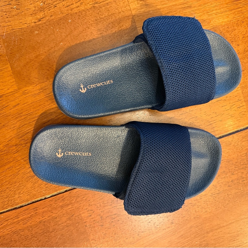 Crewcuts Kids Deep Blue Slide Sandals